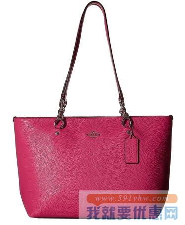 蔻驰（COACH）Pebbled Small Sophia女士真皮托特包
