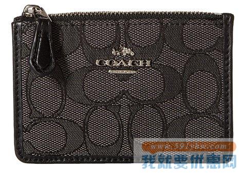 寇驰（COACH）Box Program真皮零钱包