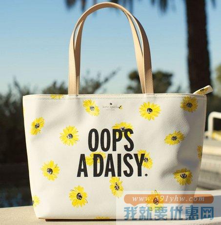 凯特丝蓓（Kate Spade New York）Down The Rabbit Hole Oops-A-Daisy Francis女士托特包