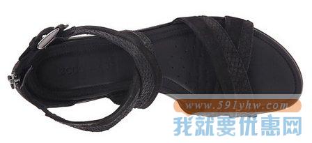 爱步（ECCO）Touch Ankle Strap触感系列女士真皮平底凉鞋