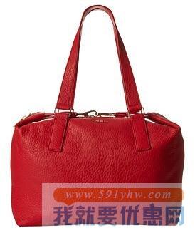 化石（Fossil）Preston Large Satchel 女士真皮斜挎包
