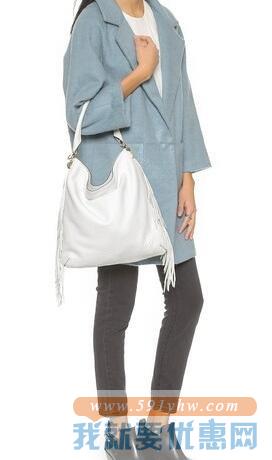 瑞贝卡·明可弗（Rebecca Minkoff）Clark 女士真皮手提斜挎包