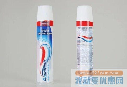 Aquafresh 水晶莹 真空按压直立式三色立体牙膏 100毫升/支 8支装