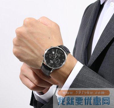 依度（EDOX）LES VAUBERTS系列10408-3N-NBN男士时装腕表