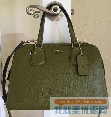 蔻驰（COACH）Crossgrain Leather Nolita女士真皮手提斜挎包