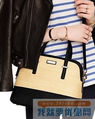 凯特丝蓓（Kate spade New York）Cedar Street Straw Maise时尚手提斜挎包
