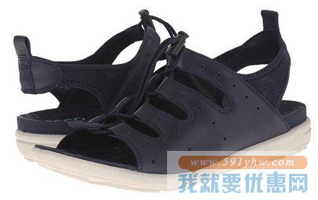 爱步(ECCO) Jab Toggle Sandal可调松紧女士真皮凉鞋