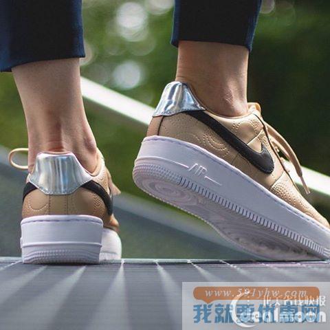 补货了！ NIKE AIR FORCE 1金色时尚女鞋热卖