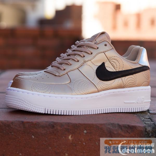补货了！ NIKE AIR FORCE 1金色时尚女鞋热卖