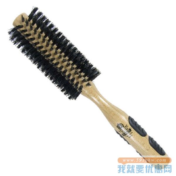 气囊按摩顺发猪鬃毛卷发木梳
