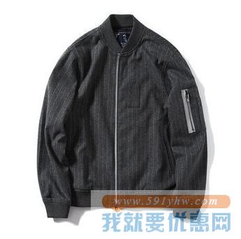 舒适有型！NOTHOMME 竖条纹毛呢夹克