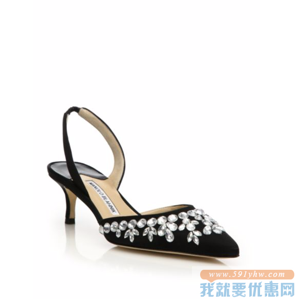 Manolo Blahnik 绸面中跟鞋