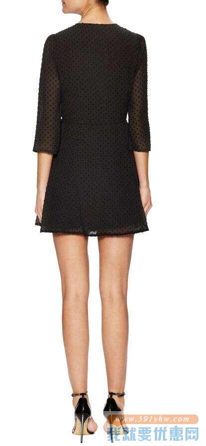 Lucca Couture 3/4 Sleeve Wrap 女士连衣裙