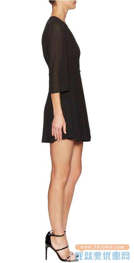 Lucca Couture 3/4 Sleeve Wrap 女士连衣裙