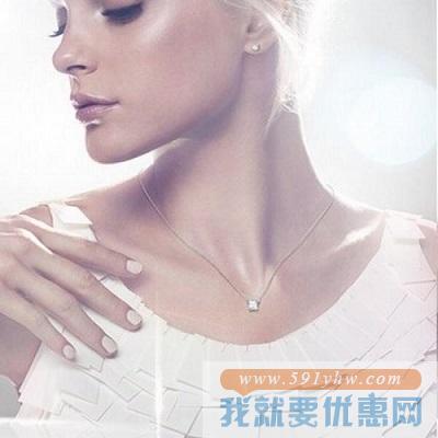 Swarovski 施华洛世奇经典圆形水晶吊坠、耳环套装