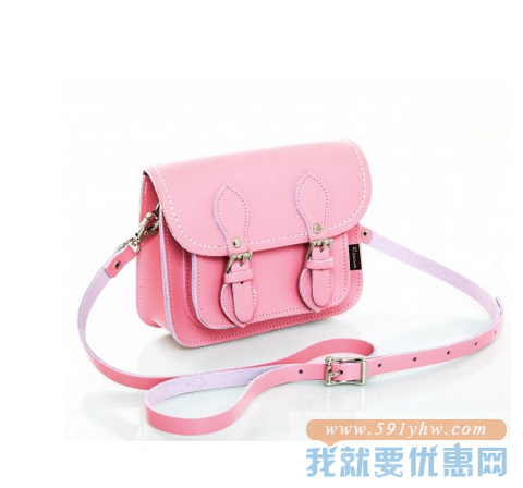 粉粉滴~Zatchels Pastel Pink Micro 真皮斜跨小包