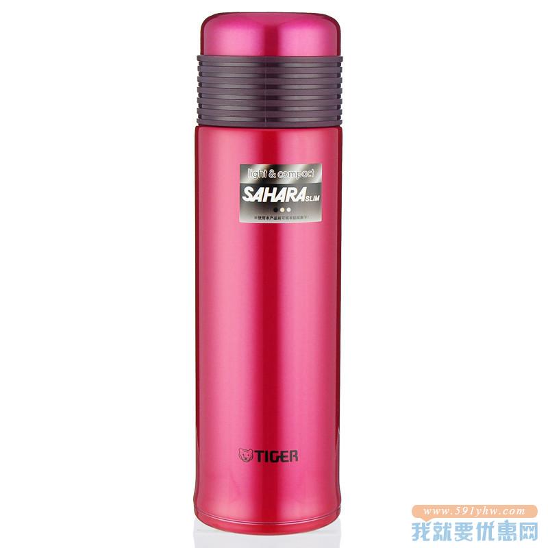 TIGER 虎牌 不锈钢真空直饮保温杯 办公杯 MSE-A04C-PE 400ml 玫瑰红