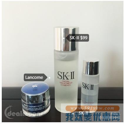 最高入限量神仙水~ 含5片面膜，2瓶神仙水中样！SK-II美容化妆品热卖