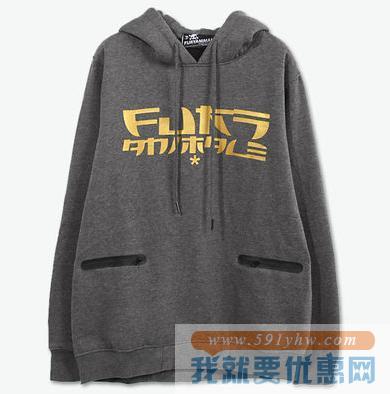 百搭时尚！FURY ANIMALS 金标印花卫衣