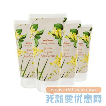 海豚村 Waitrose 小苍兰与梨子味 护手霜 4*75ml/支