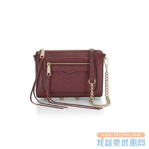 Rebecca Minkoff 瑞贝卡 AVERY 十字纹牛皮斜挎包