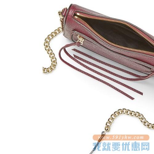 Rebecca Minkoff 瑞贝卡 AVERY 十字纹牛皮斜挎包