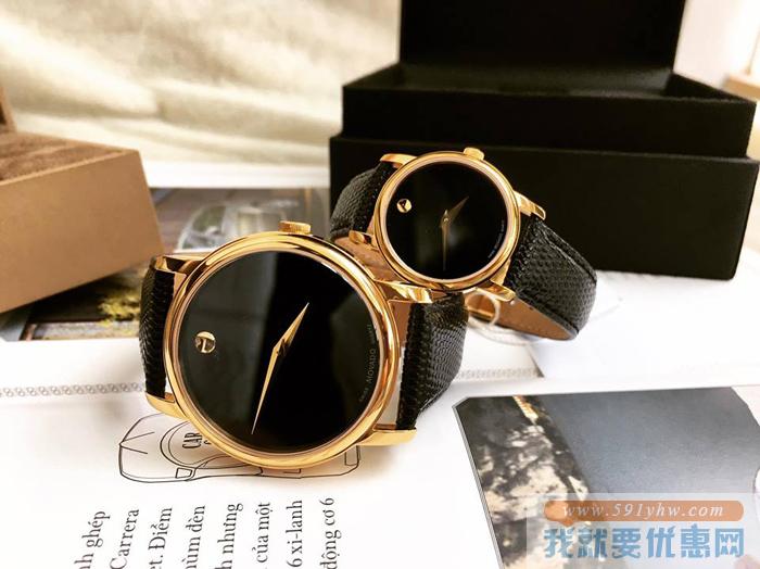 情人节礼物首选！Movado 摩凡陀Museum 博物馆系列 情侣腕表