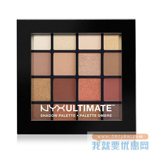 NYX 专业16色眼影盘 Warm Neutrals 香奈儿268平价替代