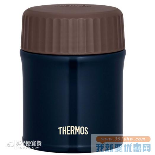 膳魔师（THERMOS） JBI-382 NVY 不锈钢保温罐 380ml 真空隔热 宽口设计