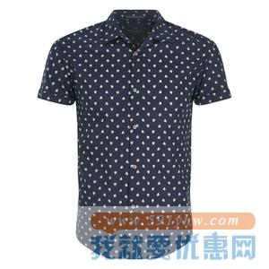 限S码，Scotch & Soda 男士短袖衬衫