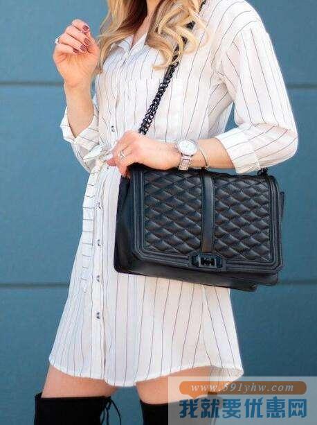 Rebecca Minkoff Jumbo Love 女士大号单肩斜挎包