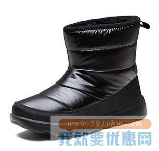 轻盈保暖！Skechers斯凯奇BOB'S系列女时尚简约休闲短靴734341 247元包邮