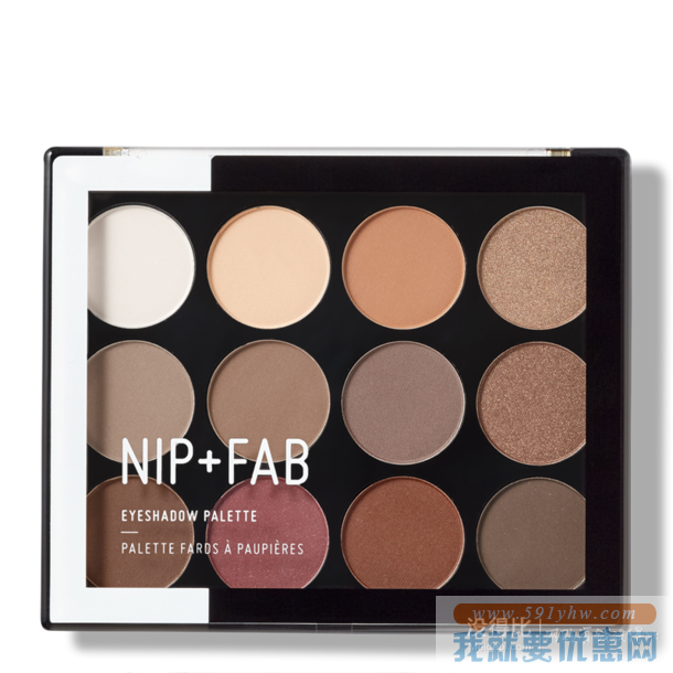 折合81.45元 NIP+FAB 12色眼影盘12g