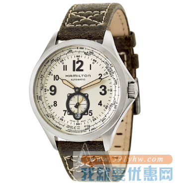 Hamilton 汉米尔顿 Khaki Aviation 卡其航空系列 QNE H76655723 男士机械腕表 375美元约¥2355（京东7400+） 买手党-买手聚集的地方