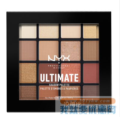 折合144元 NYXProfessionalMakeup终极焕彩16色眼影盘