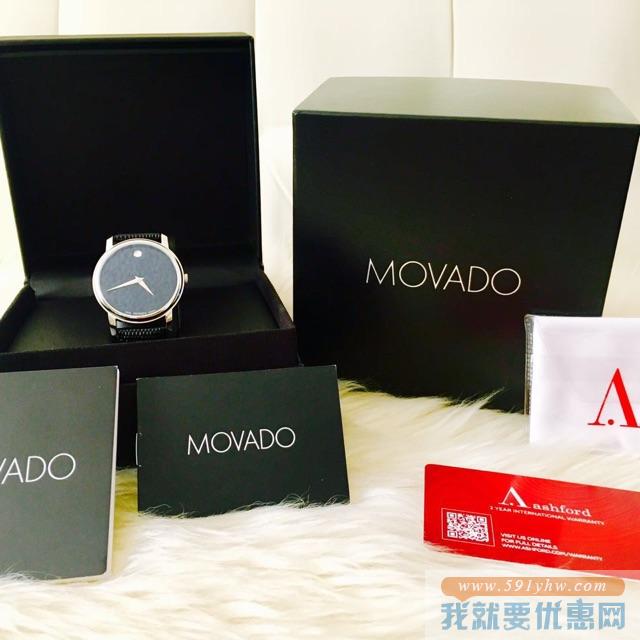 $159起 (原价$550) 黑五同价 Ashford 精选 Movado 经典博物馆系列两对情侣表情人节大促