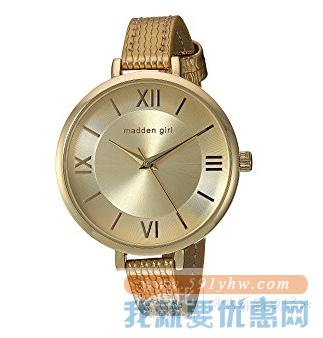 折合188.93元 Steve Madden Madden Girl SMGW016G 女款时装腕表