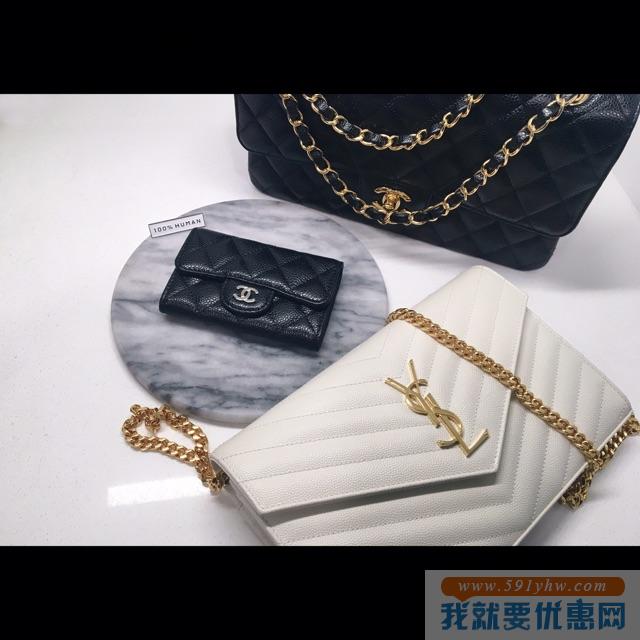 直减$300 变相7.5折 Saint Laurent 女士Y扣链条包，托特包等热卖 入经典链条包