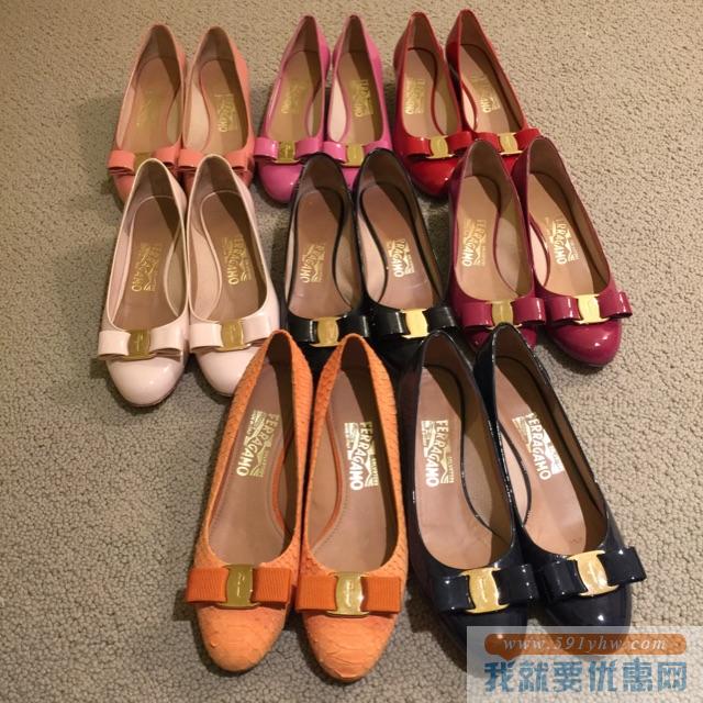 9折无税 包邮 菲拉格慕美鞋美包热卖，新款、经典蝴蝶结码全