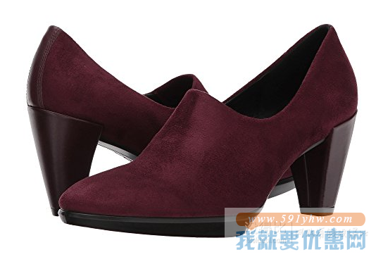 折合475.93元 ECCO 爱步 型塑 Shape 55 女士真皮粗跟单鞋