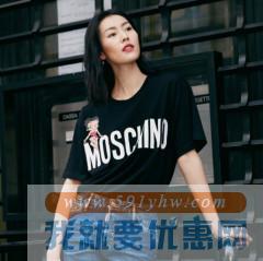 MOSCHINO Betty Boop 女款黑色印花T恤