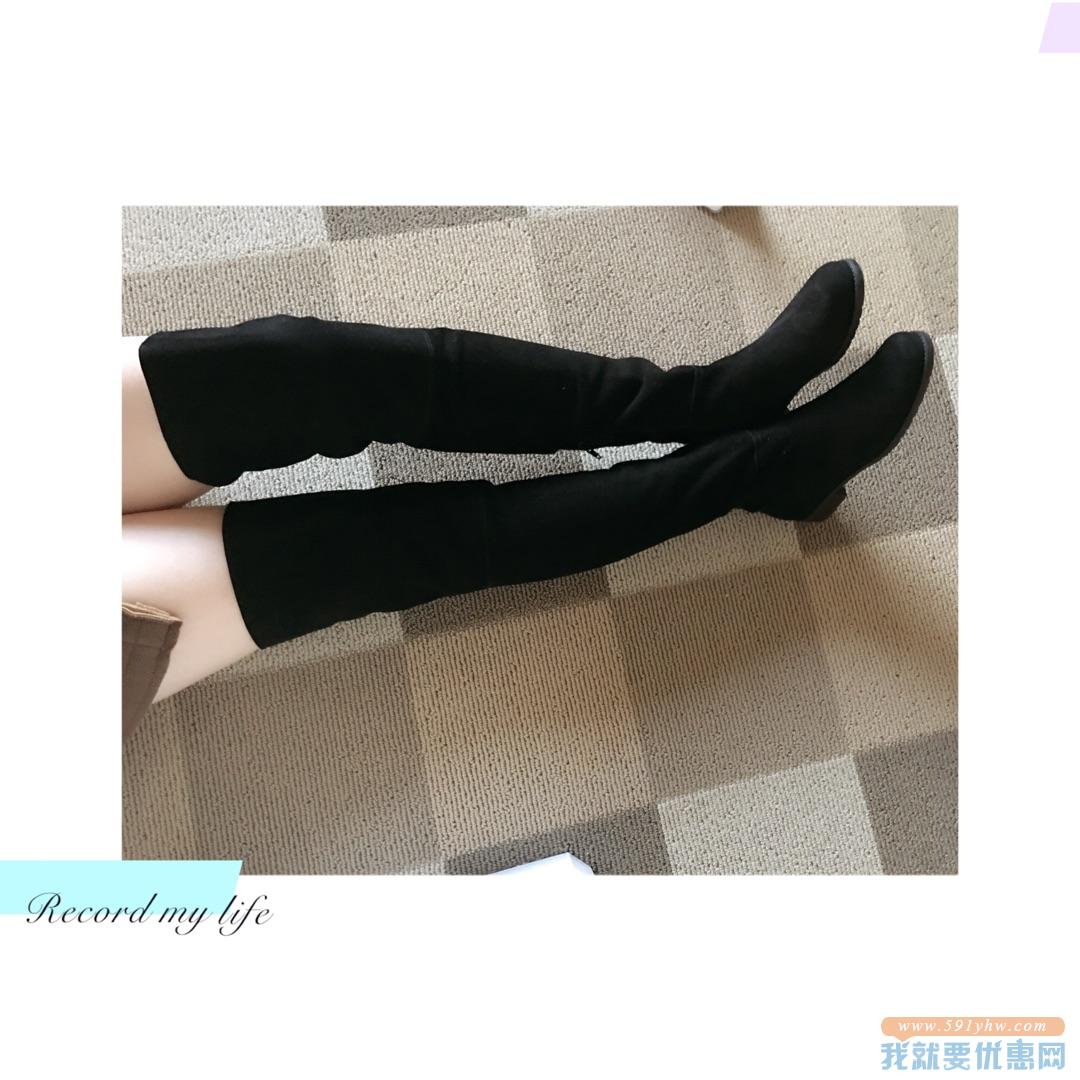 $359.99 Stuart Weitzman 麂皮长靴 黄金码有货