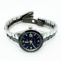 $499 (原价$2000) 国内公价¥ 15300 Rado Hyperchrome 系列黑陶瓷精钢机械时装女表