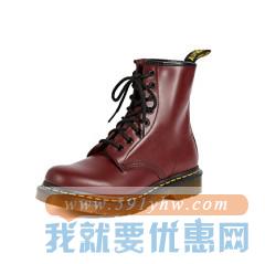 7码以上有货~Dr. Martens 1460 8 孔酒红款马丁靴