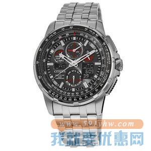 折合1960元 CITIZEN 西铁城 Skyhawk A-T 男士光动能腕表 JY8050-51E