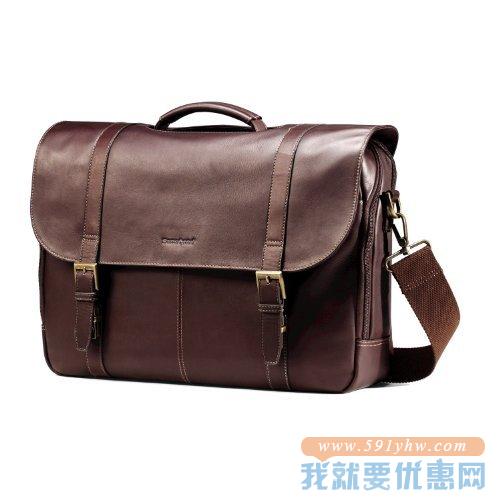 折合388.71元 会员！Samsonite 新秀丽 Colombian 男款真皮公文包