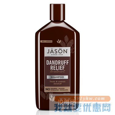 折合74.73元 凑单！ Jason Natural 去头屑洗发水 355ml