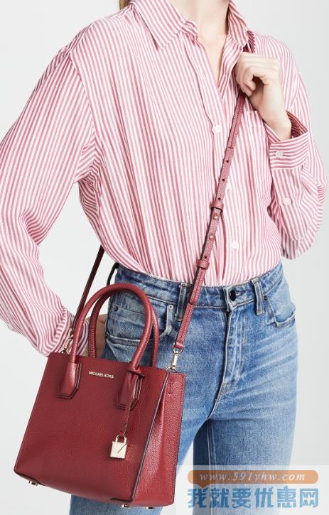 MICHAEL Michael Kors Mercer 中号信使包 6折 直邮中国 USD$148(￥918)
