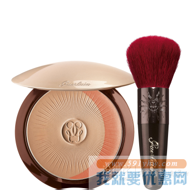 折合399.97元 GUERLAIN 娇兰 提洛克古铜两件套装 粉饼+散粉刷 限量版