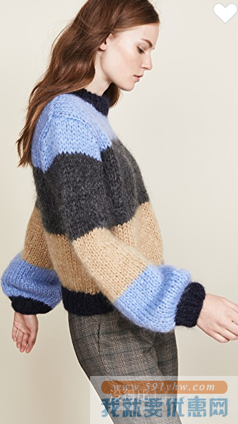折合1914元 Ganni Julliard Sweater 女士拼色毛衣